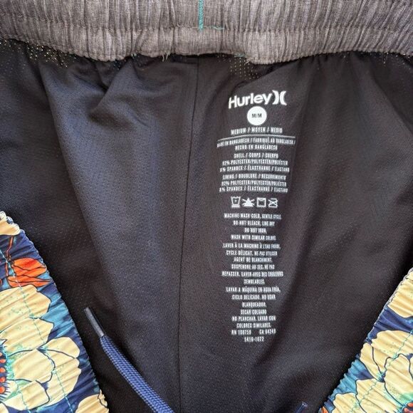 Hurley Floral Print Swim Shorts - Picture 6 of 8